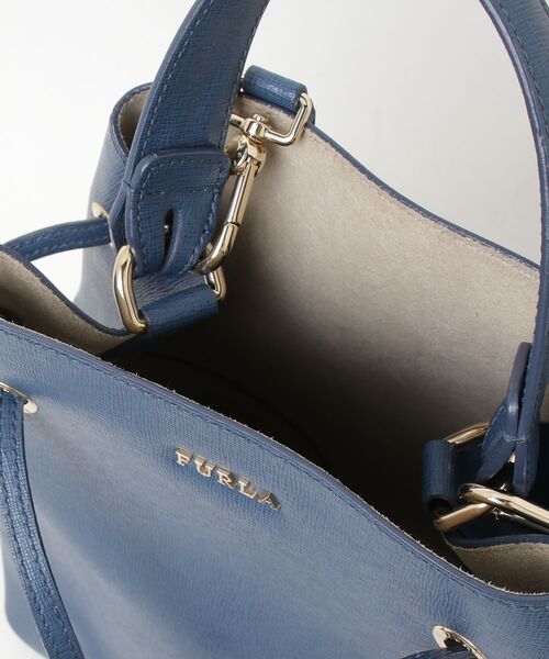 「FURLA」 ワンポイント2WAYバッグ - ブルー レディースの画像
