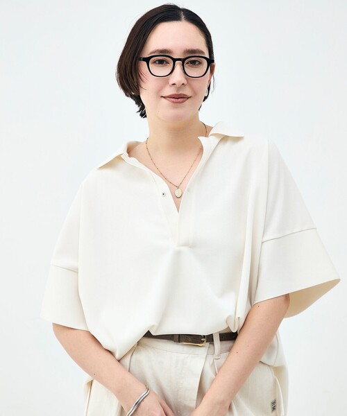 Rie Miller（リエミラー） ポロシャツ ポロ ウォッシャブルポロ襟