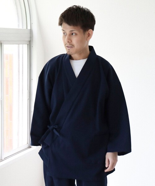 セットアップ 高島ちぢみ 作務衣 レディース メンズの画像