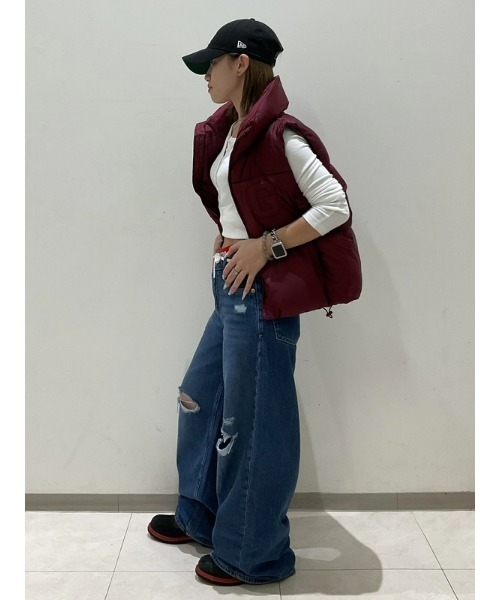 「GAP」 ベスト XX-SMALL ベージュ レディース_画像9