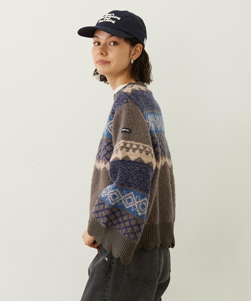 「MILKFED.」 長袖ニット ONE SIZE イエロー レディース_画像3