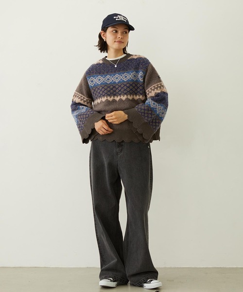 「MILKFED.」 長袖ニット ONE SIZE イエロー レディース_画像4