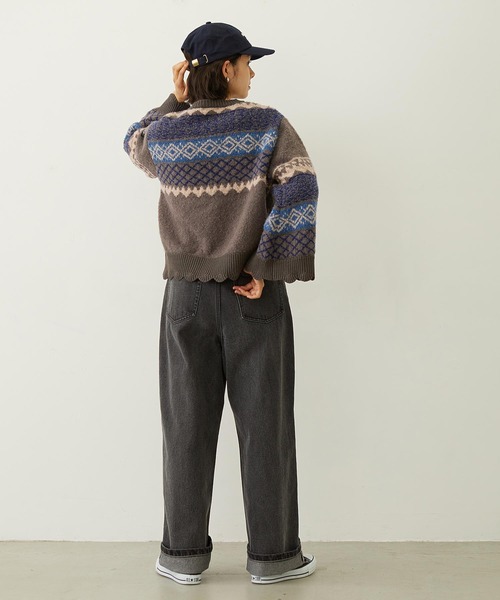 「MILKFED.」 長袖ニット ONE SIZE イエロー レディース_画像7