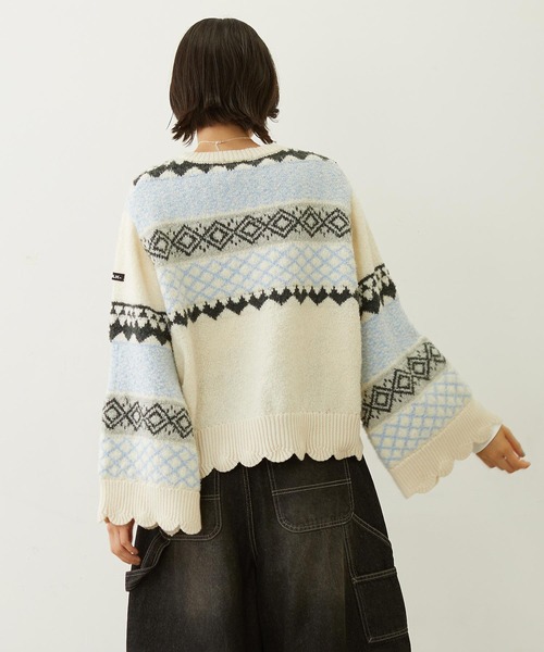 「MILKFED.」 長袖ニット ONE SIZE イエロー レディース_画像9