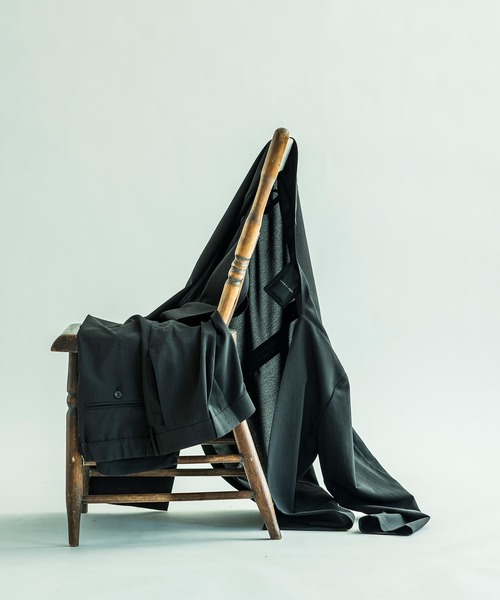 セットアップ 「COVEROSS/カバロス」ノーカラージャケット×イージースラックス セットアップ / ロングシーズン着用可能 メンズの画像