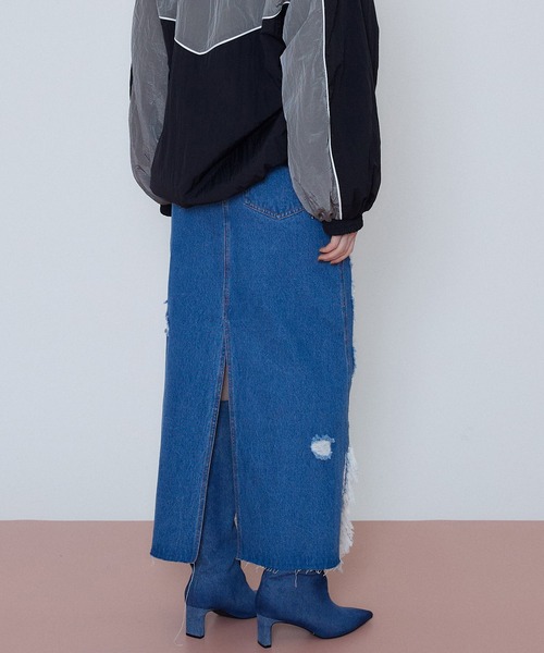 「MAISON SPECIAL」 ロングスカート 38 グレー レディースの画像