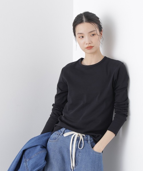 【大幅セール中】ナノユニバース　ロンT ブラック セール】ナノベアTシャツ 長袖（Tシャツ/カットソー）｜NANO universe
