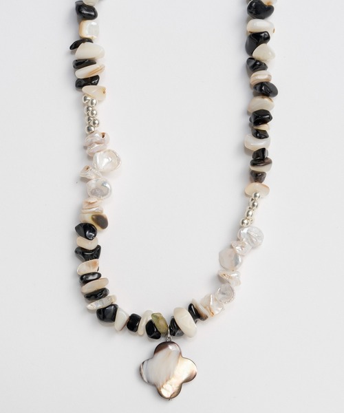 ネックレス Mix Pearl Stone Necklace/ミックスパールストーンネックレス レディース メンズの画像