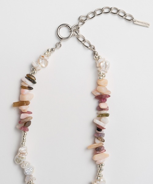 ネックレス Mix Pearl Stone Necklace/ミックスパールストーンネックレス レディース メンズの画像