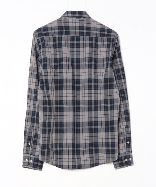 Barbour（バブアー） チェック柄長袖シャツ S グレー メンズ 