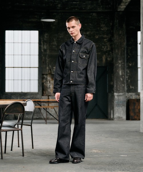 Regen Glanzジャケット Regen Glanz デニムジャケット LARGE ブラック メンズ : ZOZOTOWN