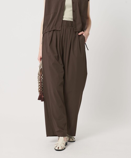 ワンピース 「WEB限定 Wardrobe DAILY MINIMAL」オープンカラーシャツ＆イージーパンツ 接触冷感 UVカット はっ水の画像