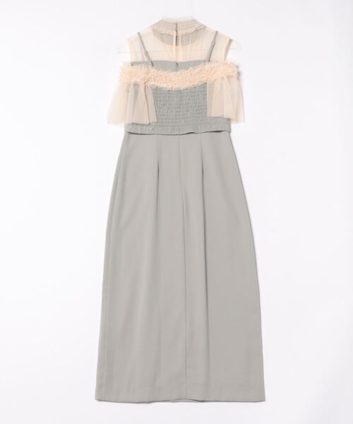 「Kana」 ノースリーブワンピース M ピンクベージュ レディース_画像2