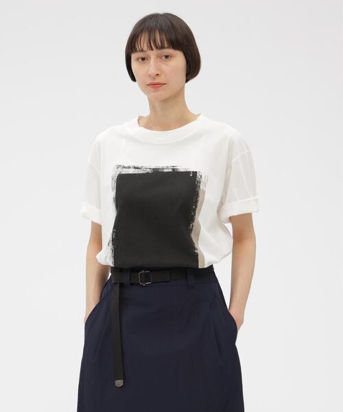 MHL.（エムエイチエル） tシャツ 半袖 LIGHT COTTON JERSEY レディース