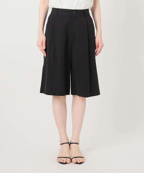 Spick & Span ショートパンツ 36 ダークグレー Spick＆Span（スピック アンド スパン） パンツ タックショートパンツ