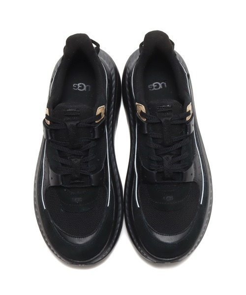 「UGG」 ローカットスニーカー 24.0糎 黒いこと メンズ
