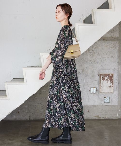 SLOBE IENA（スローブイエナ） 長袖ワンピース 38 ブラック レディース