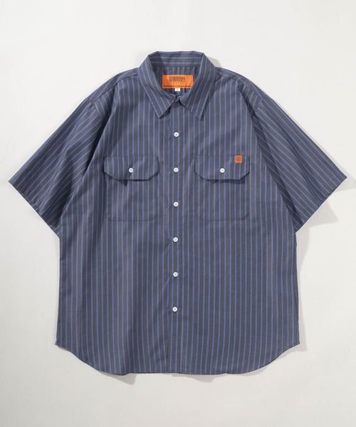 「UNIVERSAL OVERALL」 半袖シャツ X-LARGE ブルー メンズ_画像2