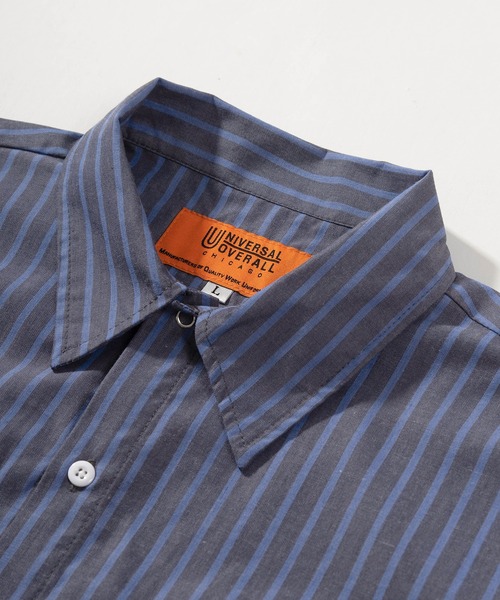 「UNIVERSAL OVERALL」 半袖シャツ X-LARGE ブルー メンズ_画像4