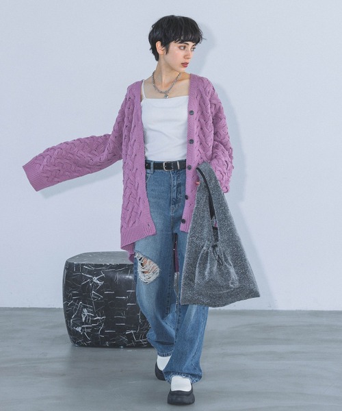 「PAGEBOY」 トートバッグ FREE ネイビー レディース_画像6