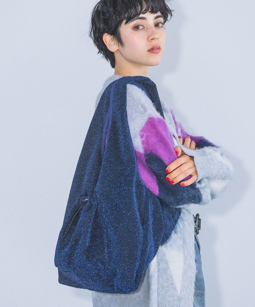 「PAGEBOY」 トートバッグ FREE ネイビー レディース_画像9