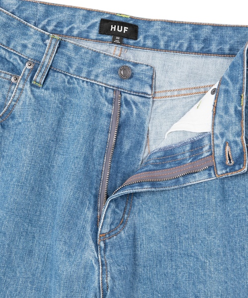 「HUF」 デニムパンツ 36inch ライトインディゴブルー メンズ_画像2