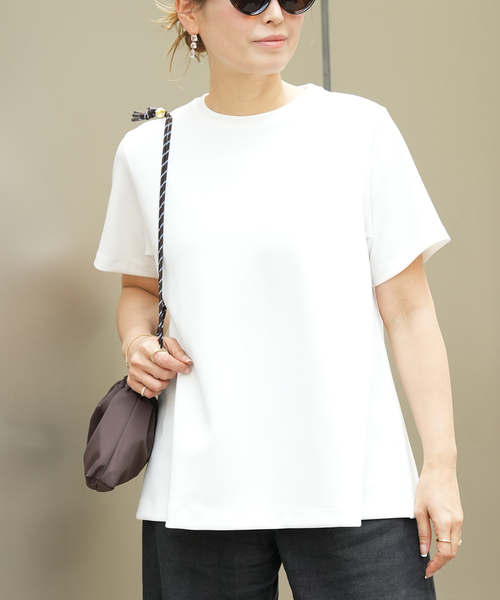 uvカット tシャツ CELERI トラペーズ ショートスリーブ TEE レディースの画像