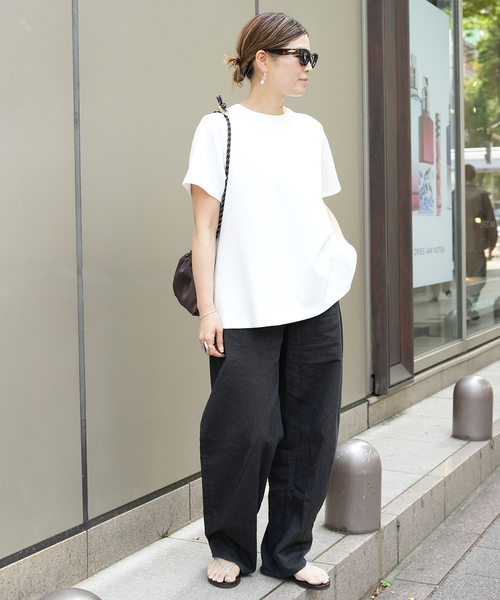 uvカット tシャツ CELERI トラペーズ ショートスリーブ TEE レディースの画像