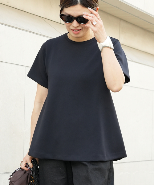 uvカット tシャツ CELERI トラペーズ ショートスリーブ TEE レディースの画像