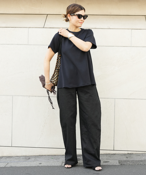 uvカット tシャツ CELERI トラペーズ ショートスリーブ TEE レディースの画像