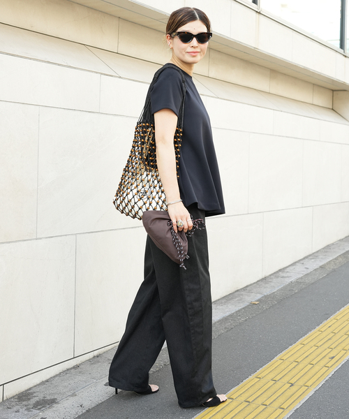 uvカット tシャツ CELERI トラペーズ ショートスリーブ TEE レディースの画像