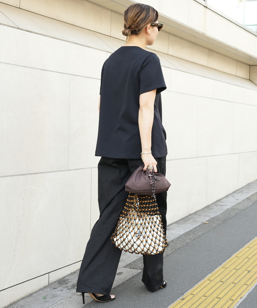 uvカット tシャツ CELERI トラペーズ ショートスリーブ TEE レディースの画像