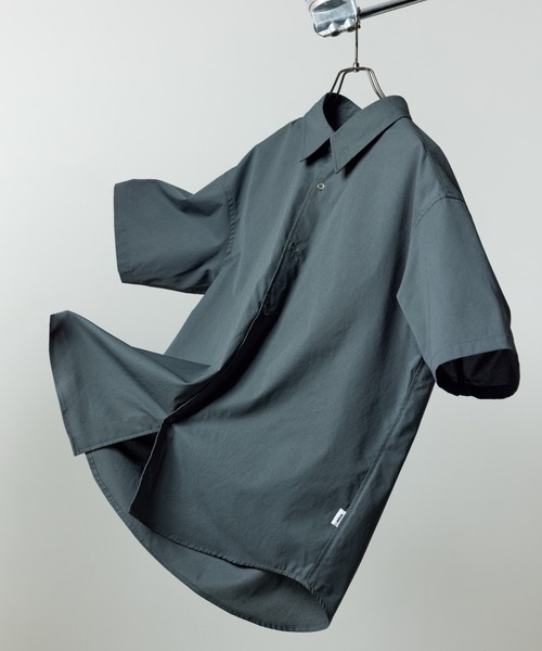 「FREAK'S STORE」 半袖シャツ LARGE グレー メンズ_画像5