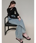 tシャツ ASYMMETRIC CUT TOP...の詳細画像3