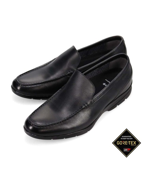 madras walk GORE-TEX ブラックレザー ドレスシューズ 4E madras Walk（マドラス ウォーク） スリッポン 「GORE-TEX」マドラス