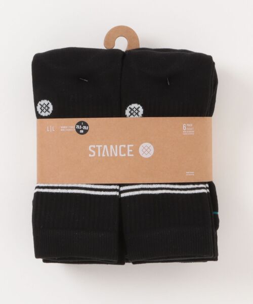 STANCE ソックス 6足セット Lサイズ STANCE（スタンス） 靴下 「STANCE/スタンス」ラインクルーソックス 6