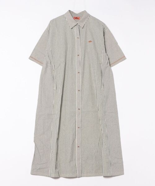「KRIFF MAYER Lady's Collection」 シャツワンピース MEDIUM ピンク レディース_画像9
