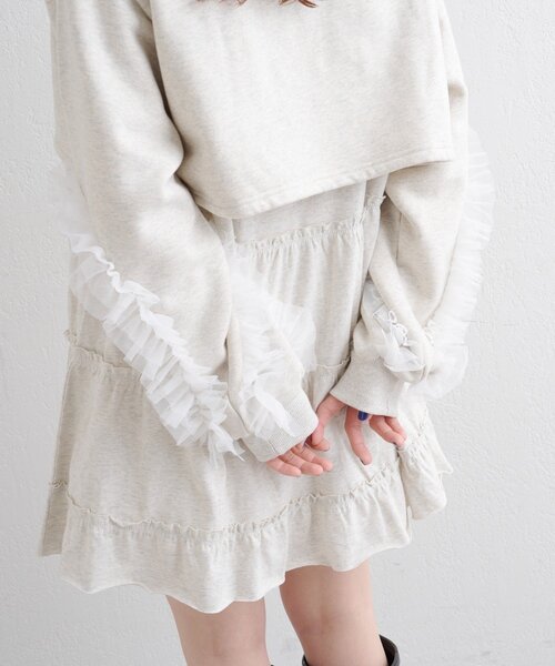 「w closet」 長袖ワンピース FREE アイボリー レディース_画像9
