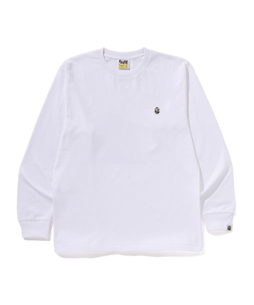 A BATHING APE 長袖シャツ A BATHING APE（アベイシングエイプ） 長袖Tシャツ MEDIUM ホワイト