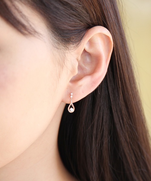 Canal4℃（カナルヨンドシー） ピアス K10ピンクゴールドピアス