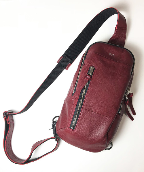 【美品】DECADE ディケイド ボディバッグ オイルドカウレザー オイルドカウレザー・ボディバッグDECADE(No-01387) Oiled Cow