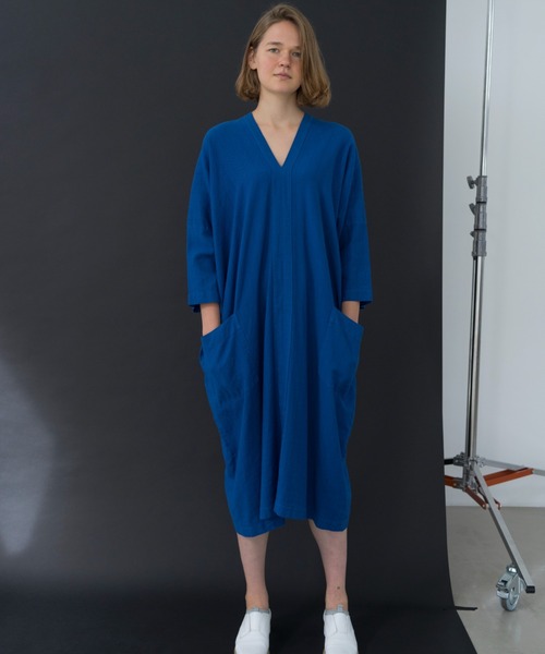 Plantationプランテーションワンピース plantation（プランテーション）ワンピース 青 サイズ:M レディース