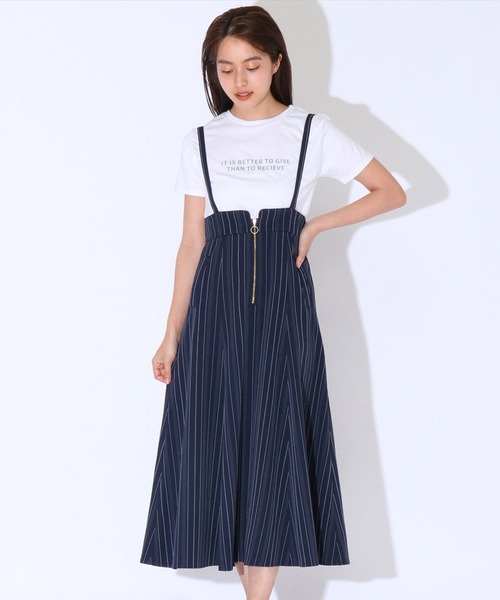 ワンピース ルミネ Web限定 ロゴｔシャツ フロントジップジャンスカセット Zozotown Paypayモール店 通販 Paypayモール