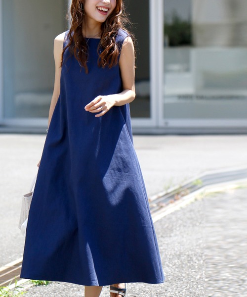 Ehre style ワンピース 夏の大人贅沢ワンピース ロング丈