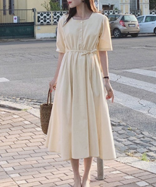 CHICWISH★ウエストリボンスクエアネックニットワンピース☆ 楽天市場】【マラソン期間中 5%OFFクーポン】SAISON DE PAPILLON