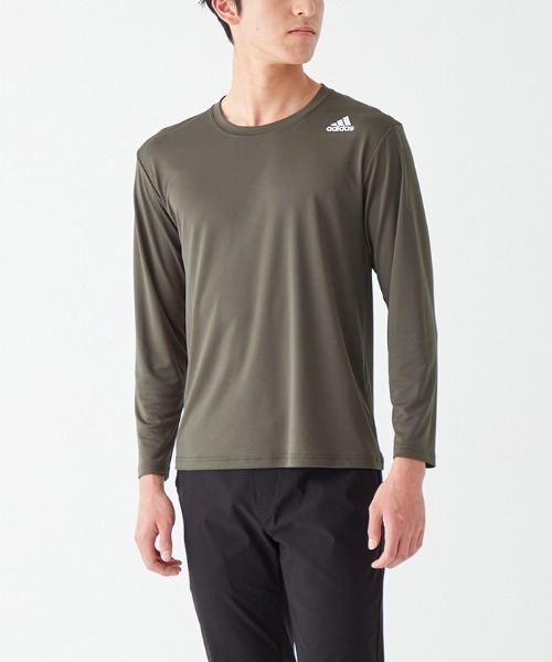 adidas adidas/アディダス ワンポイントロゴ クルーネック