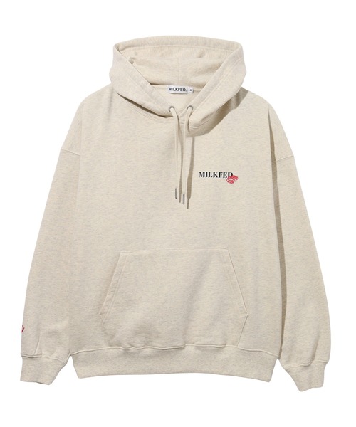 MILKFED.（ミルクフェド） パーカー KISS MARK SWEAT HOODIE