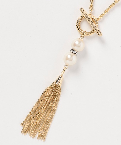 LANVIN collection ランバン　ネックレス　メタル　タッセル　ロゴ LANVIN collection ランバンネックレスメタルタッセルロゴ
