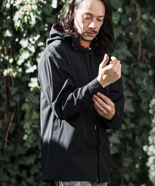 CAMBIO シャツ ms5563- Back Side Vivid Color Mesh Hood Shirts