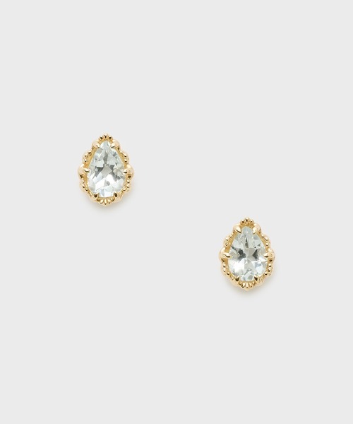 NOJESS（ノジェス） ピアス K10アクアマリンピアス レディース